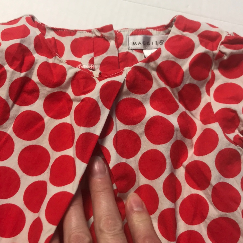 Maggie & Zoe | toddler polka dot top shirt size 2T - Picture 6 of 8